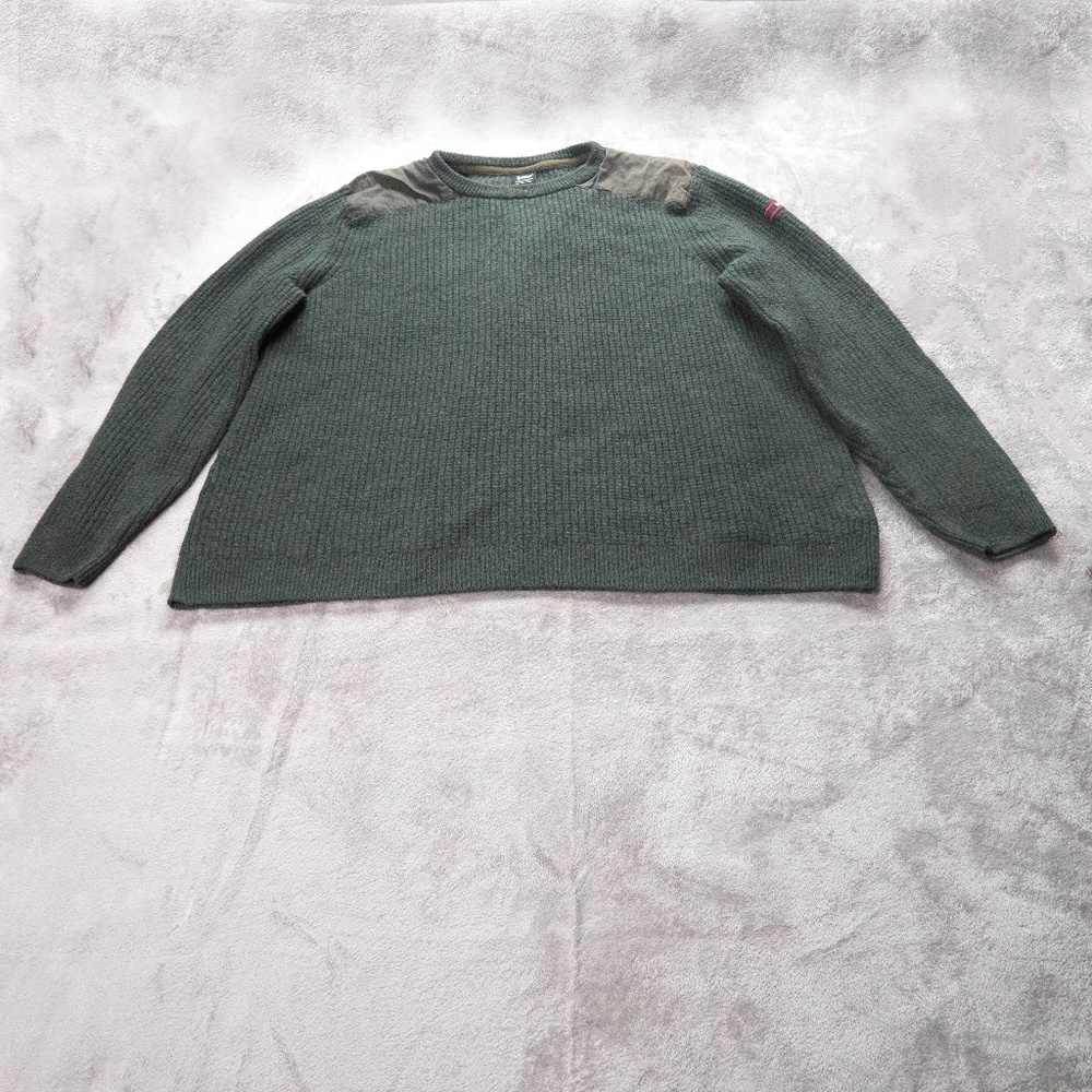 Helly Hansen Wool Green Crewneck Sweater
